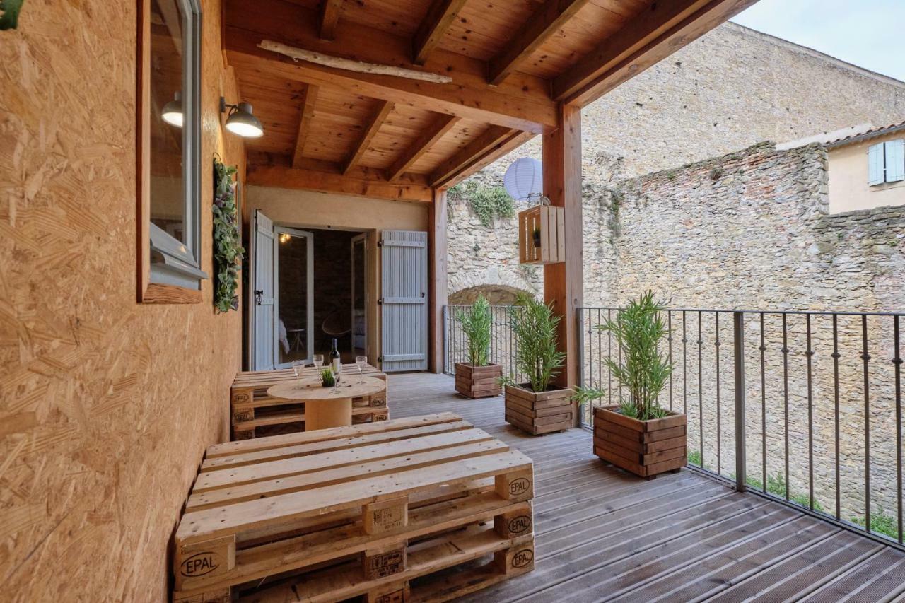Melina - Appartement Dans Les Remparts De La Bastide Avec Parking Et Terrasse Каркассонн Екстер'єр фото